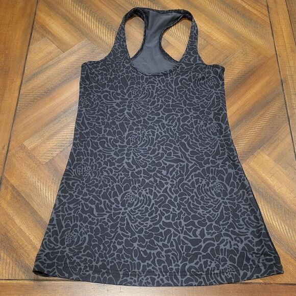 Lululemon Black and Grey Racerback Top - Picture 1 of 5